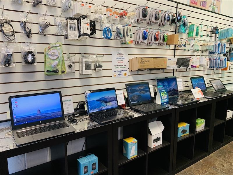 Curated products in a modern store